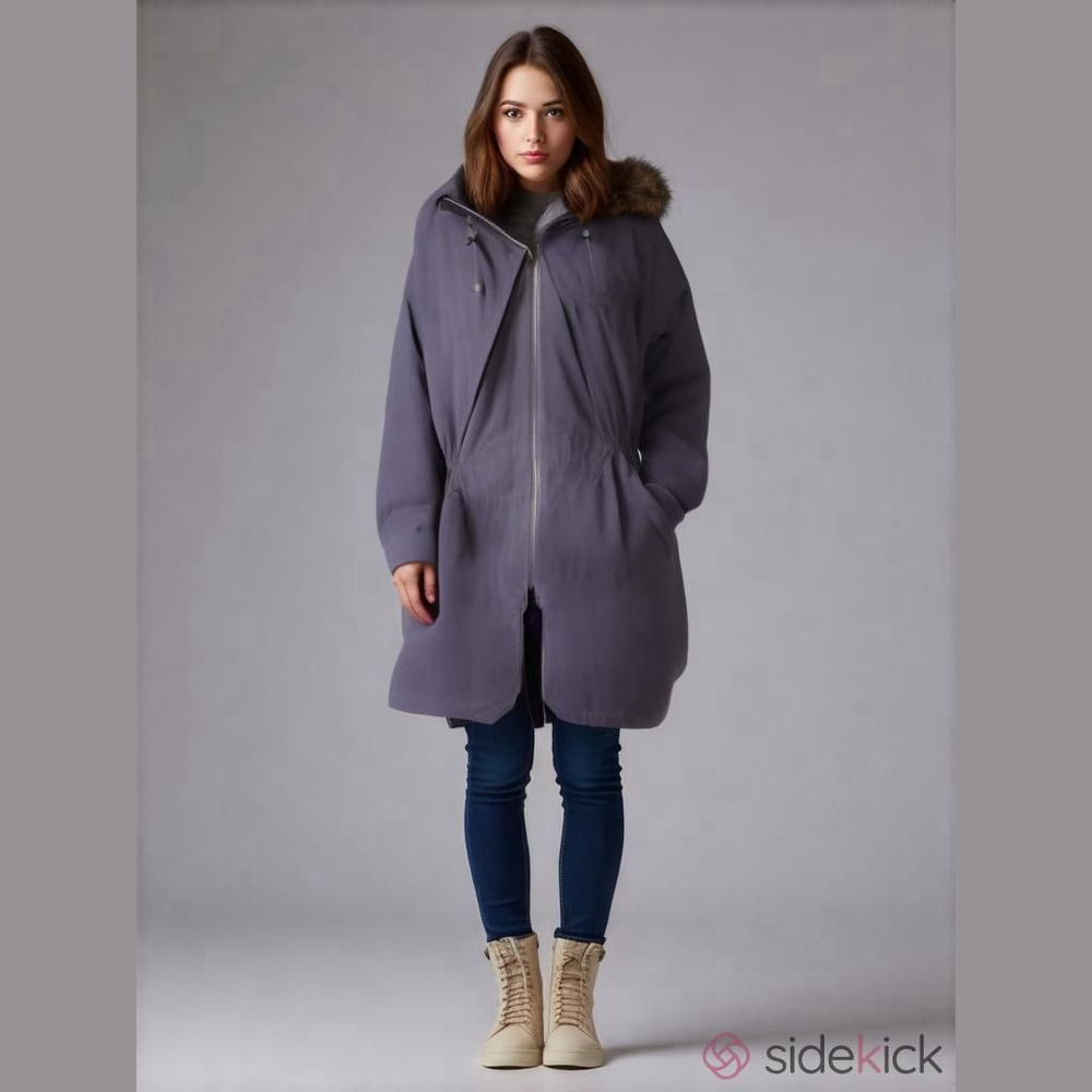 Women's LONDON FOG Purple Puffer Jacket L